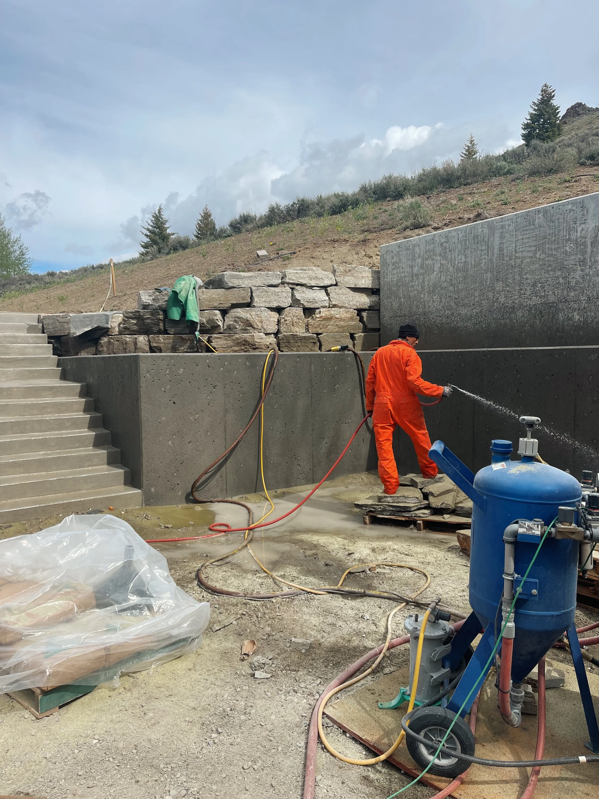 Concrete Retaining Walls ✪ Ketchum, Idaho