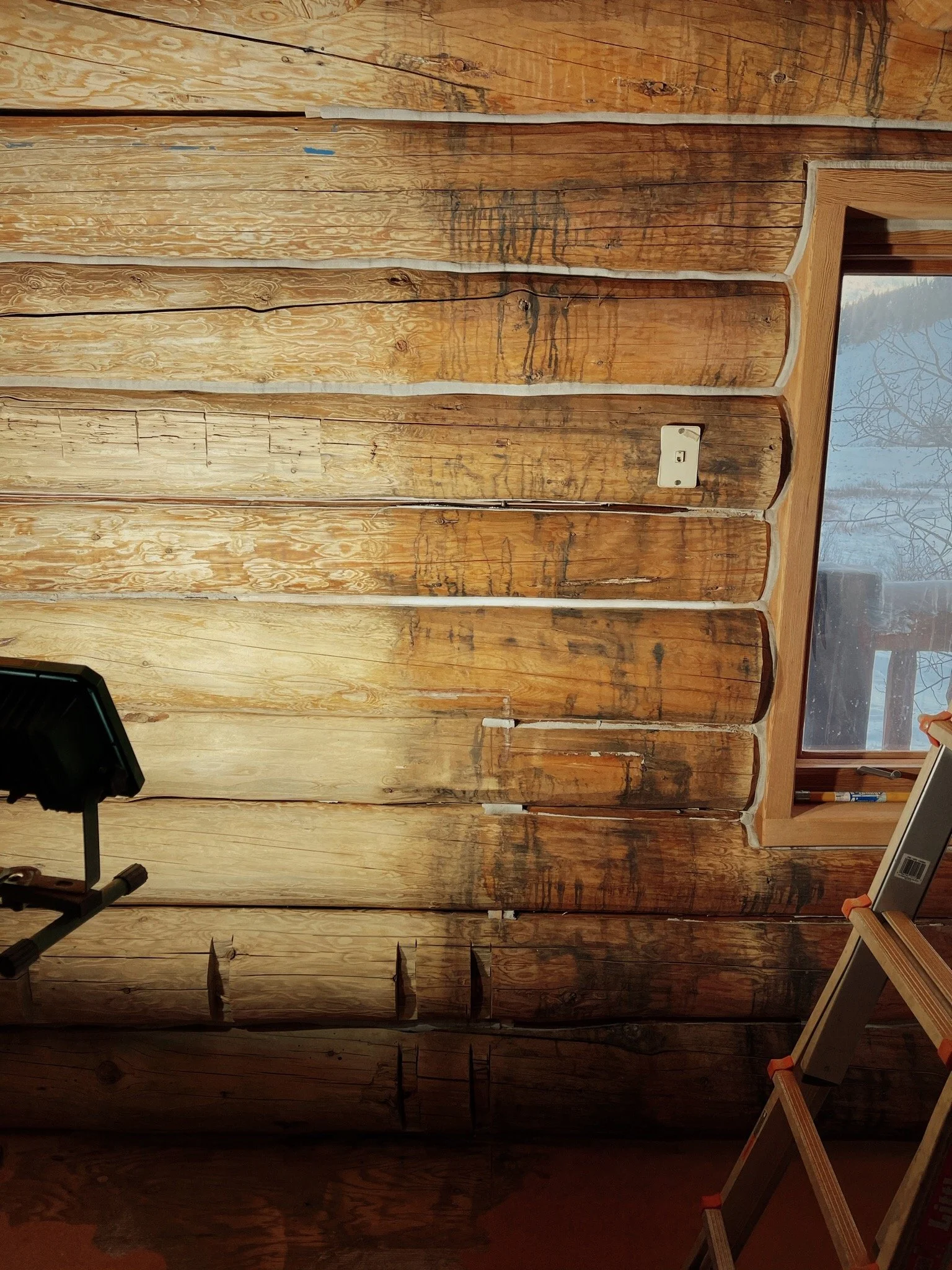 Log Home Interior ✪ Stanley, Idaho