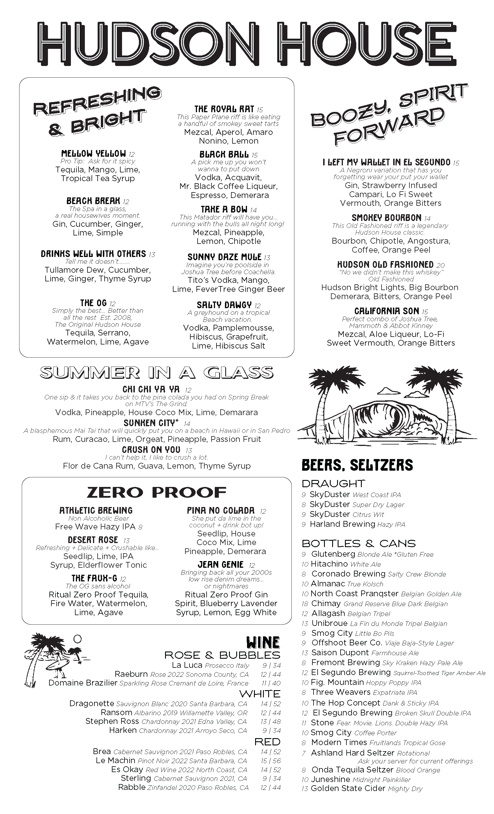Menus Hudson House menus-hudson-house