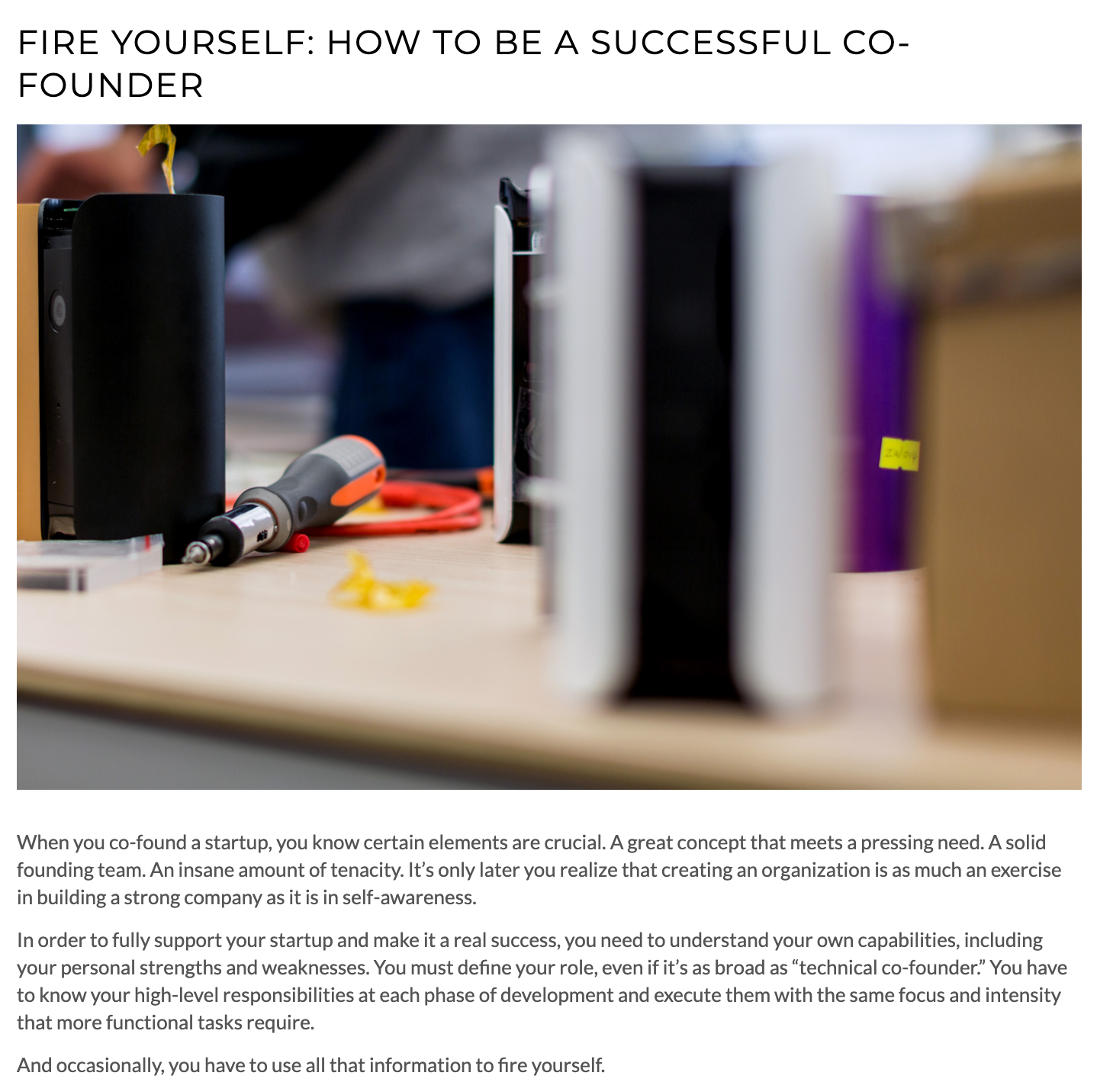 Positioning, interviewing, editing, and ghostwriting for CTO.