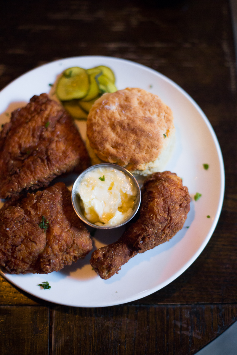 - Manhattan Inn If I had to pick the ONE fried chicken that just totally blew me away, this would be it. I can't believe none of the food media people wrote about this. Forget fuku, forget Root & Bone, forget everything...just go here.
