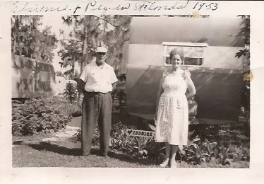 Clarence and Peg in Floria, 1953