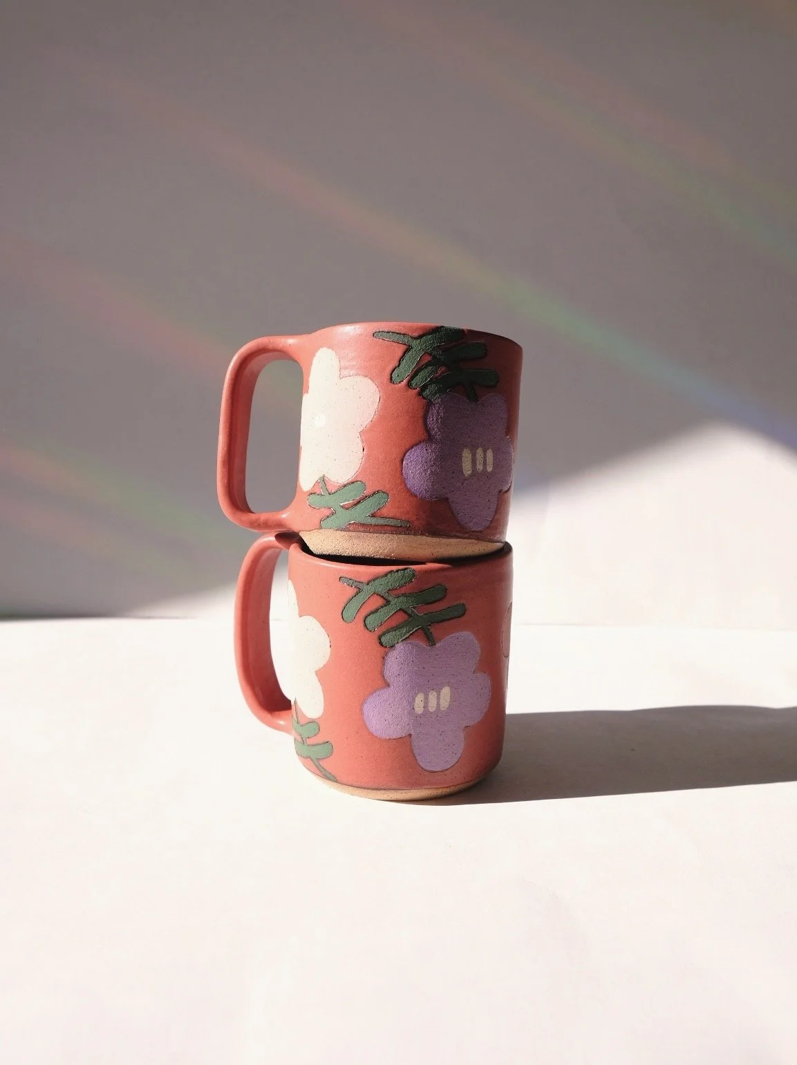 Folk Blossom Mug in Paprika