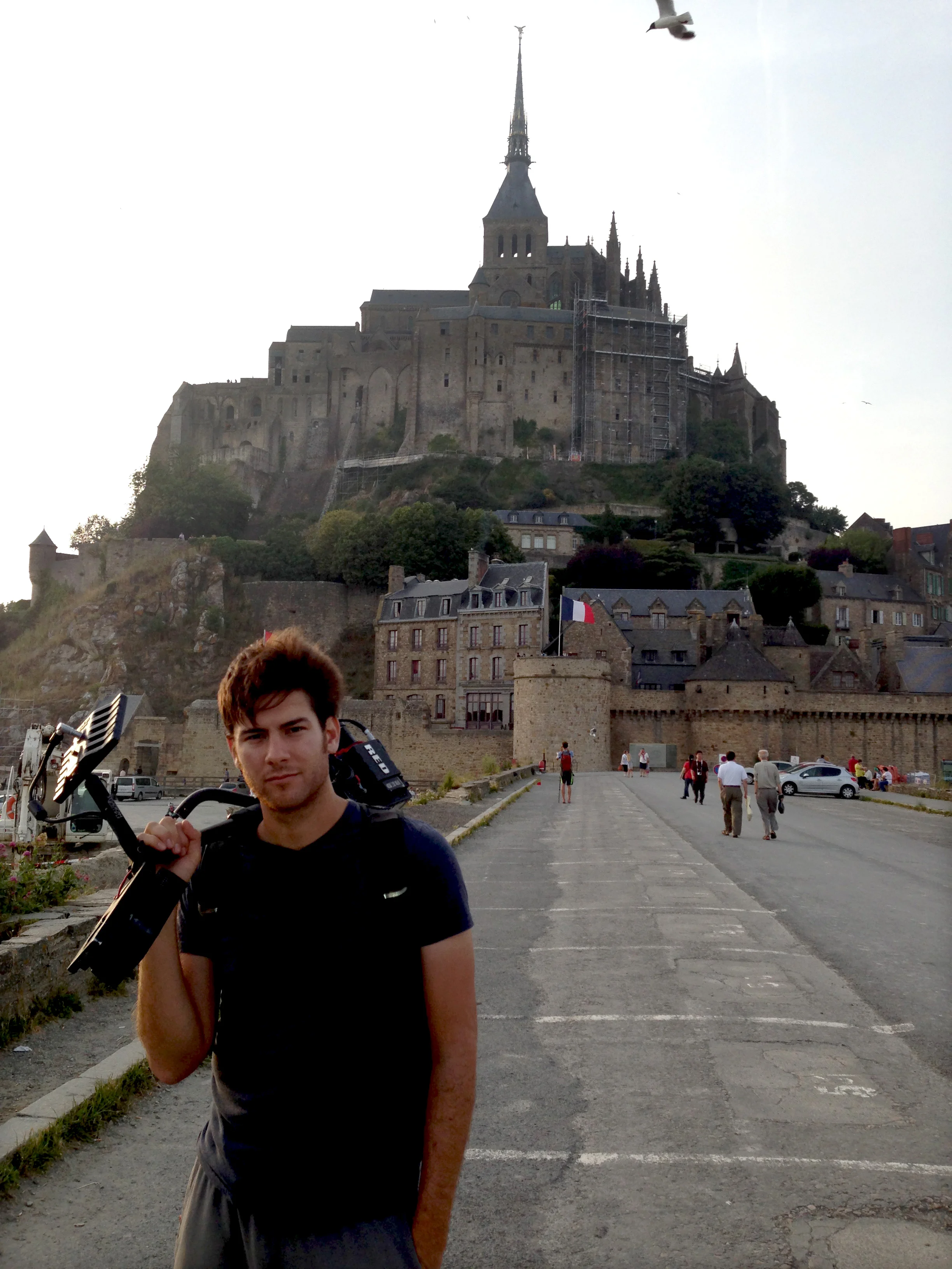 Twilight at Mt. St. Michel in Normandy.
