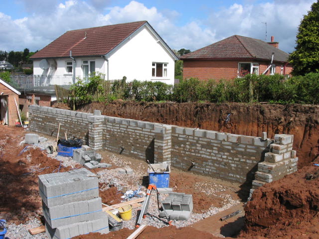 blockwork garden wall construction landscaping in belfast