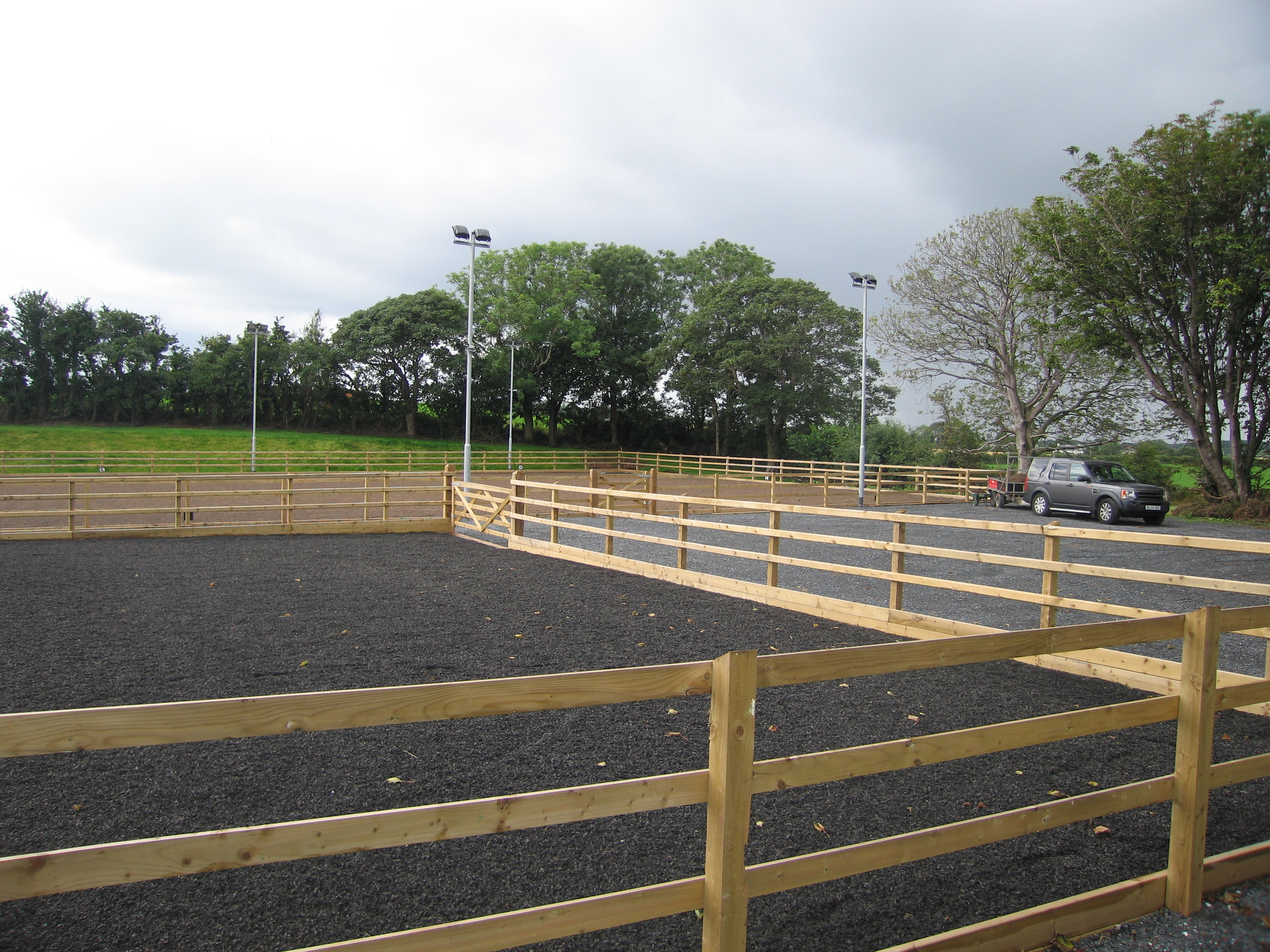 Equestrian facilities arena fencing Ireland