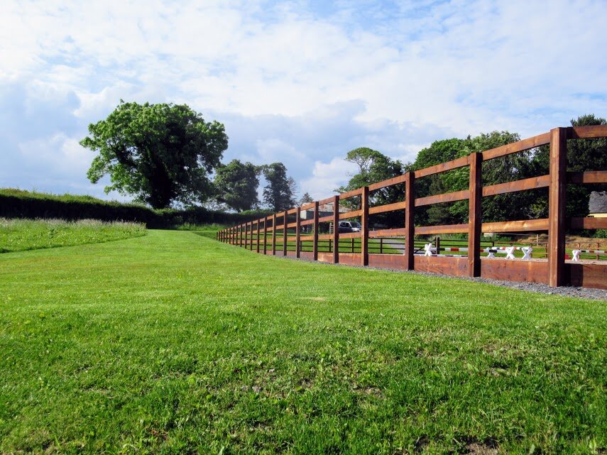 Equestrian arena in Northern Ireland by Dunn landscapes