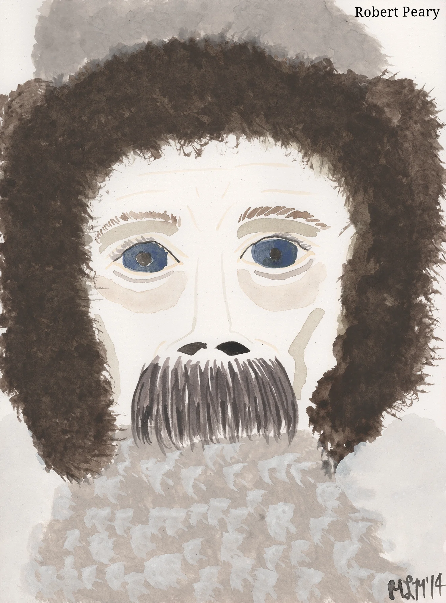 Robert Peary, discovered the geographic North Pole