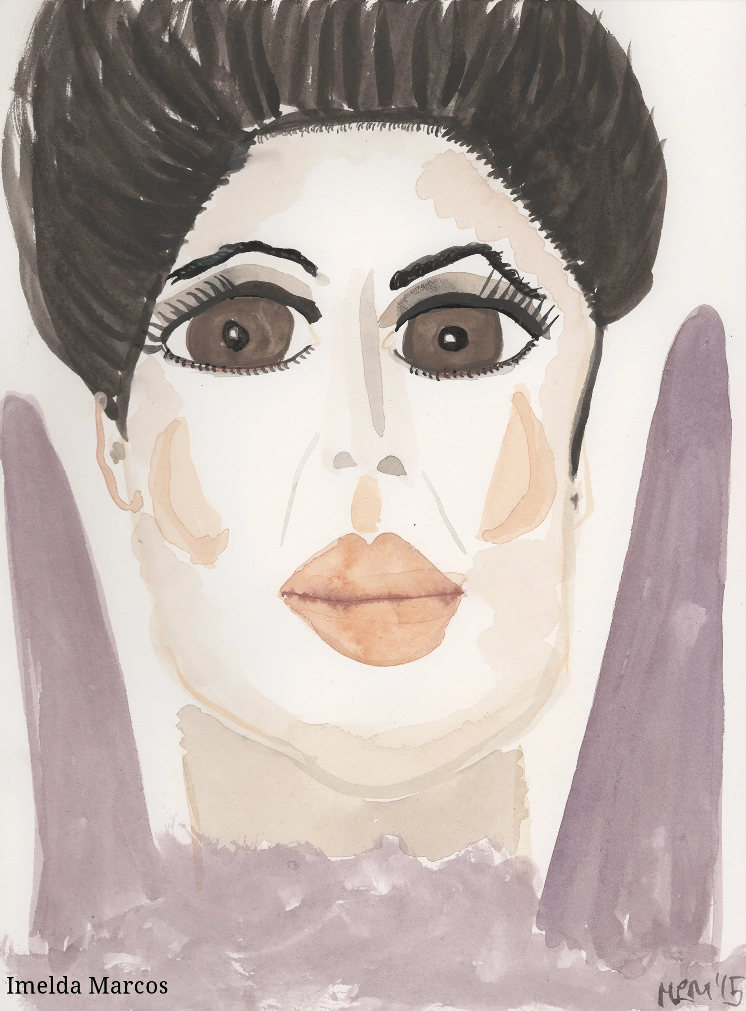 Imelda Marcos, without her 3,000 pair of shoes N/A