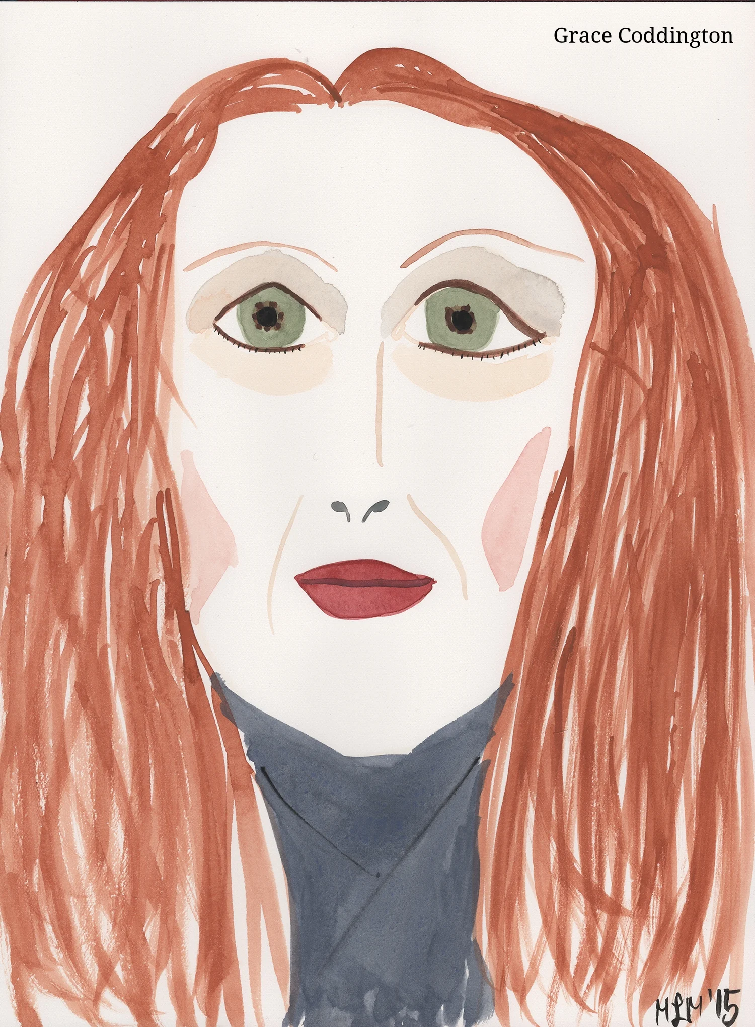 Grace Coddington model and creative director at Vogue