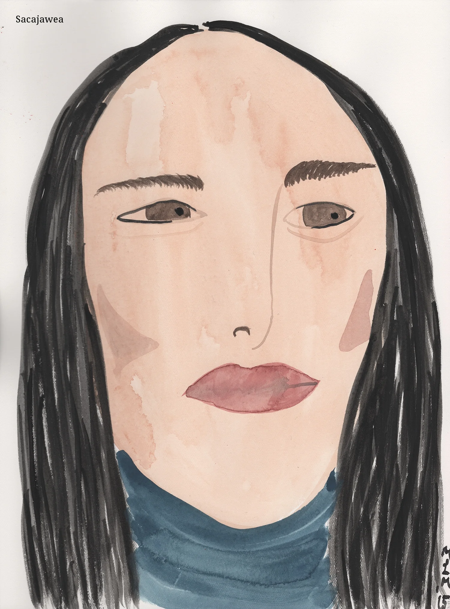 Sacagawea Lemhi Shoshone guide for Lewis and Clark