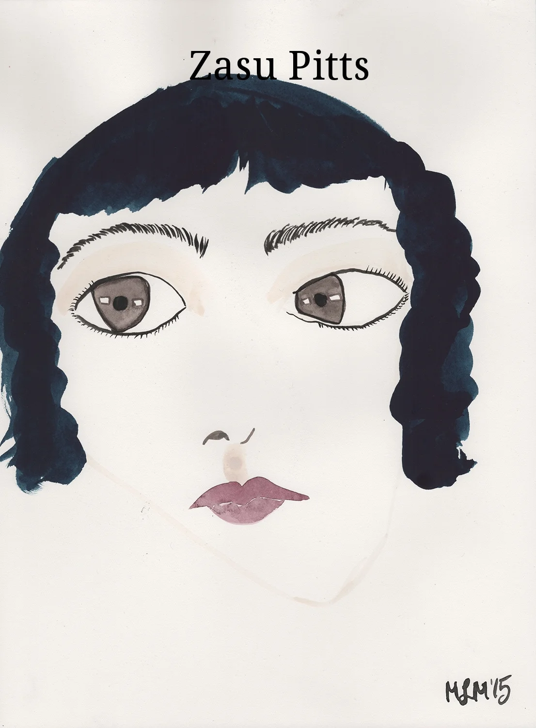 Zasu Pitts famous Kansan 1894-1963 famous silent and sound film star, major work, Greed. N/A