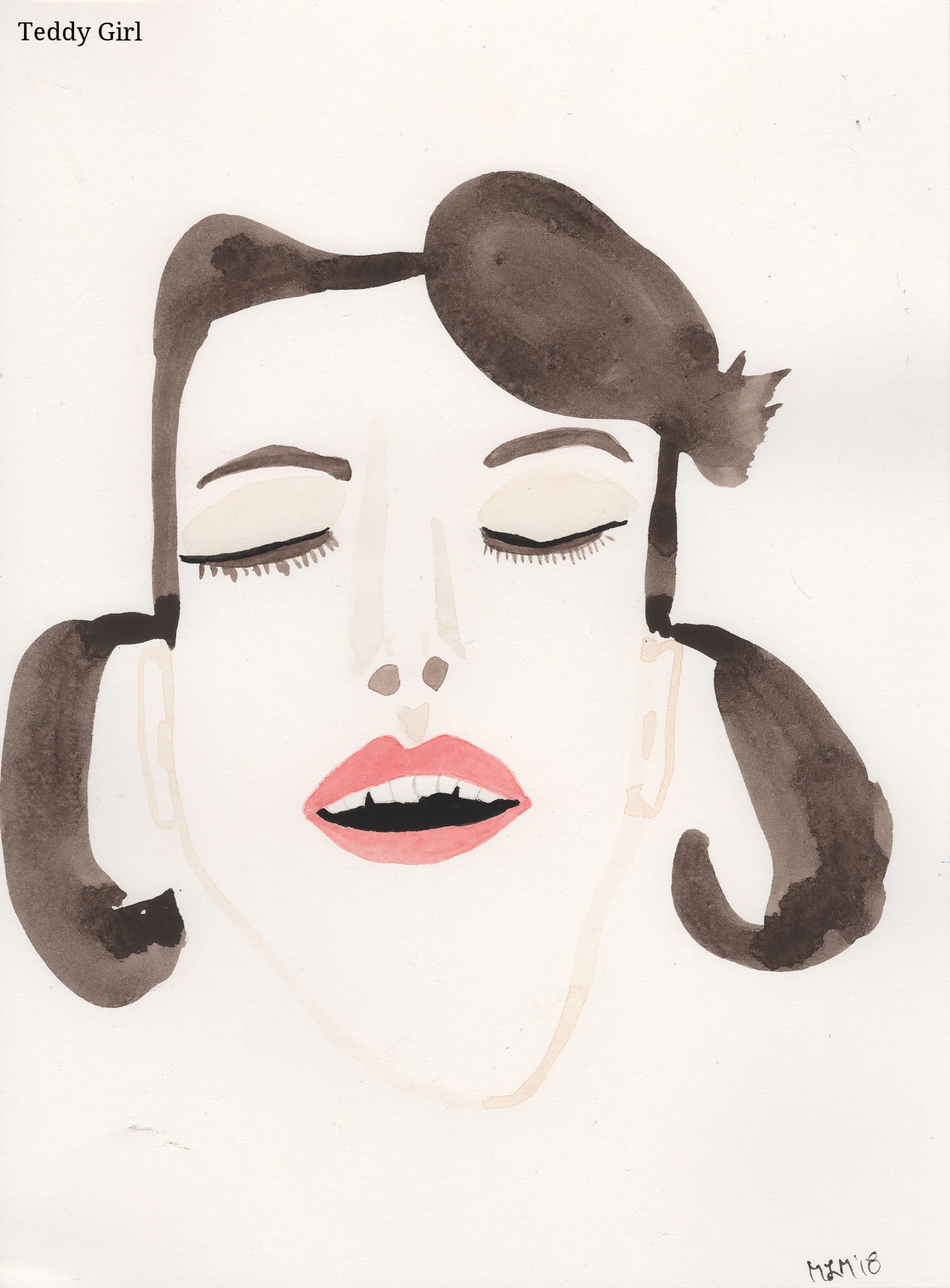Teddy Girl. member of a 1950's all girl gangs
