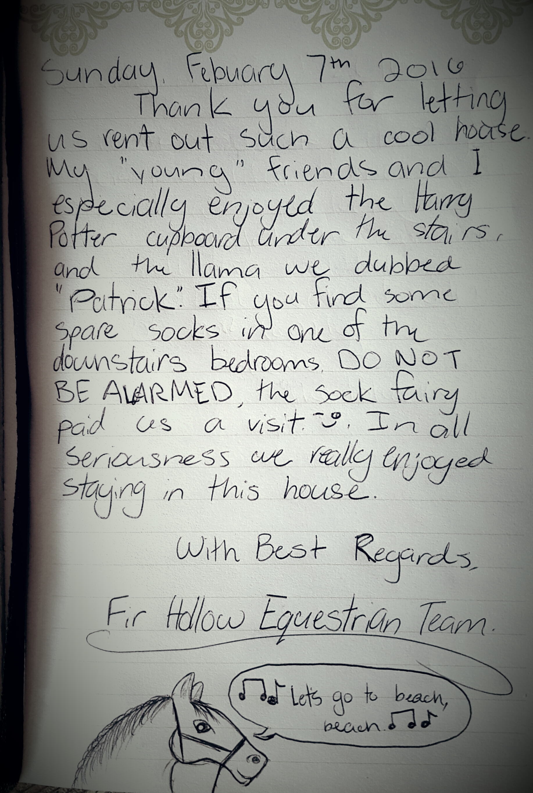 A review from an equestrian team member during their mother and daughter outing.