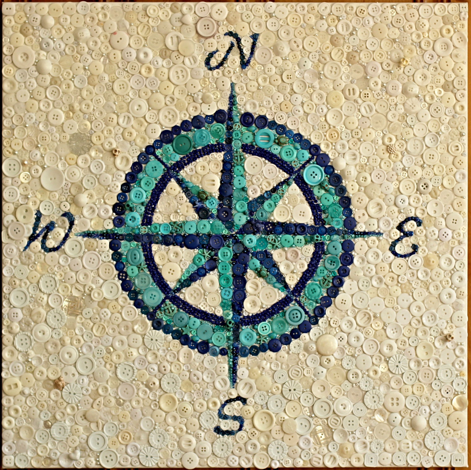 Compass Rose blue SOLD