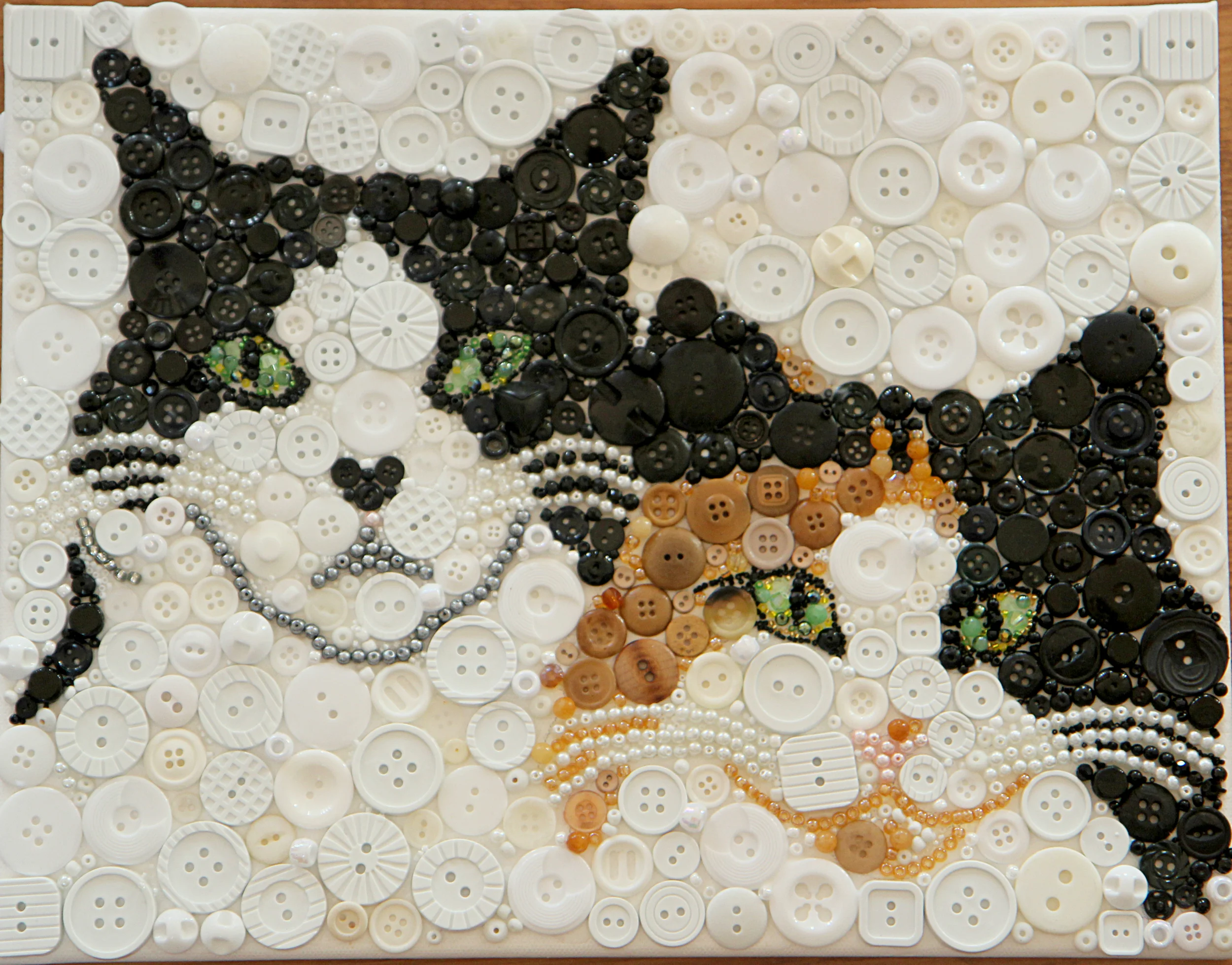 ************** two cats *************** commission 14X11 SOLD