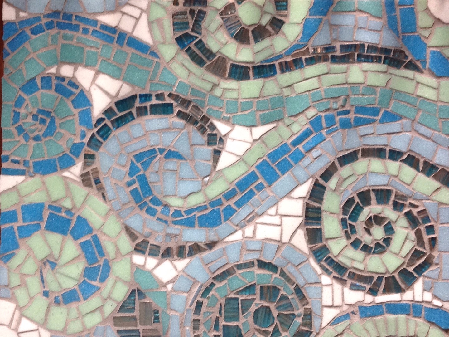 Waves -- Tile Mosaic - 14"X 11" -- SOLD