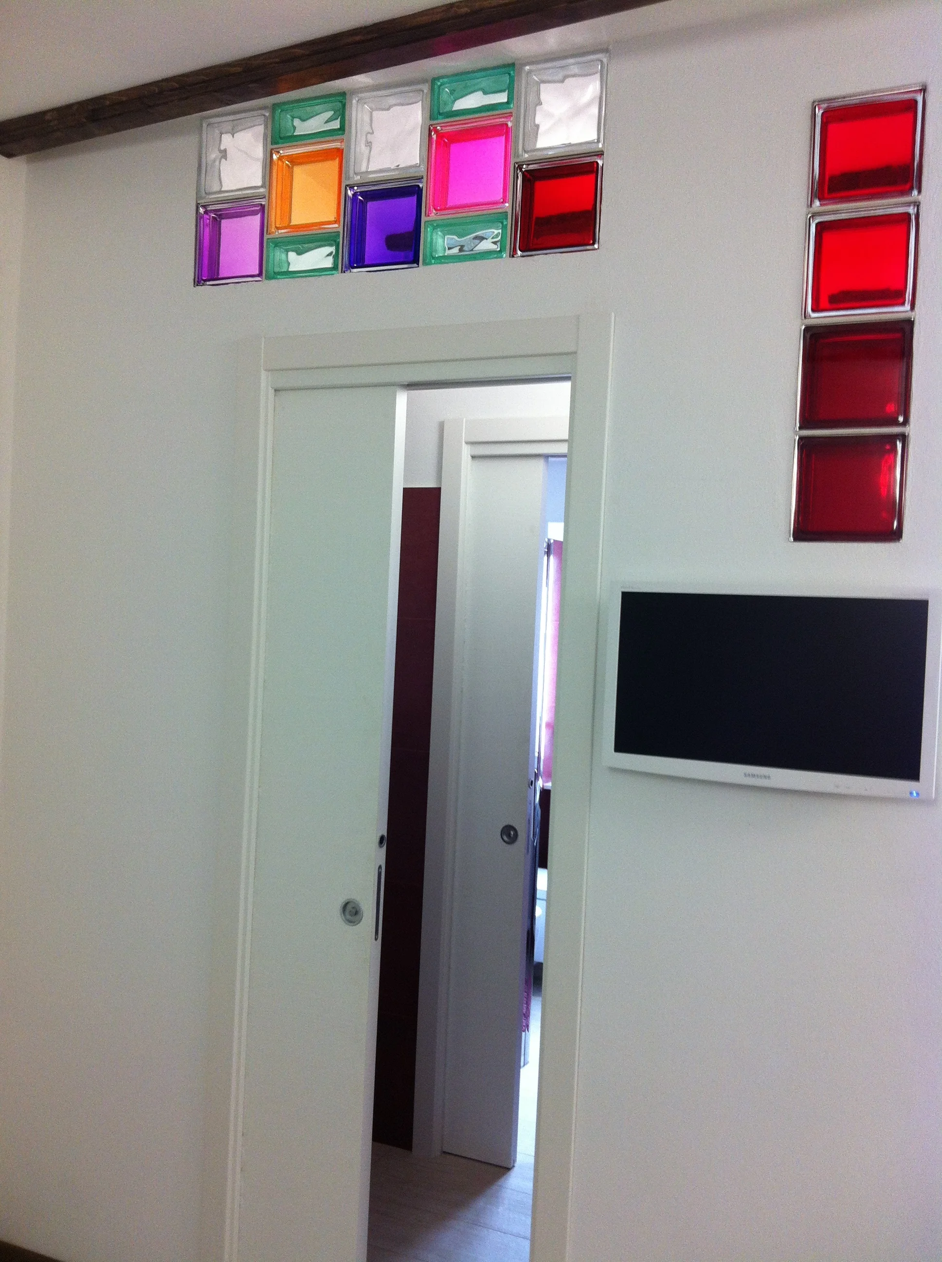 posa vetrocemento colorato