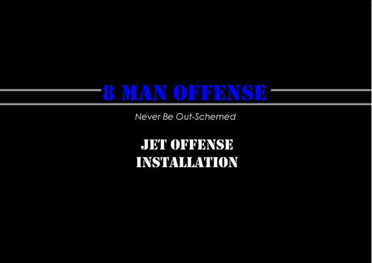 8 Man Football Offensive Installations Jet Offense Triple Option