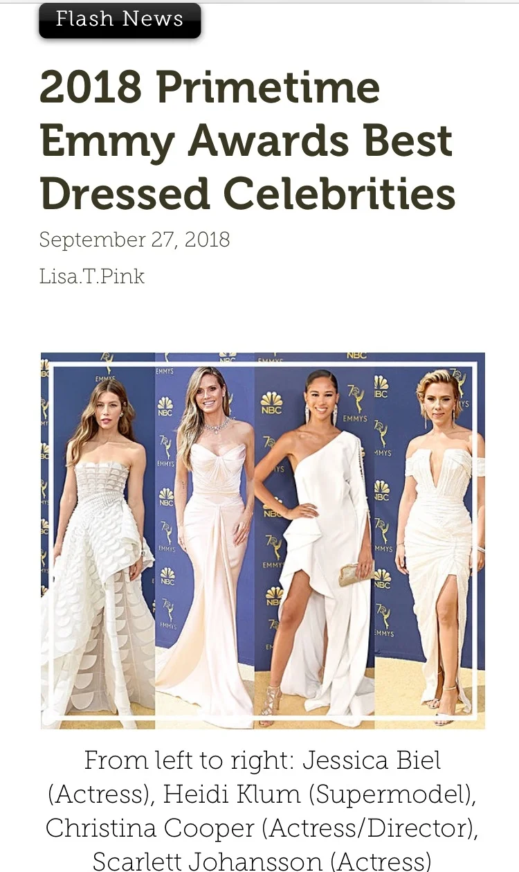 2018 Primetime Emmy Awards Best Dressed Celebrities