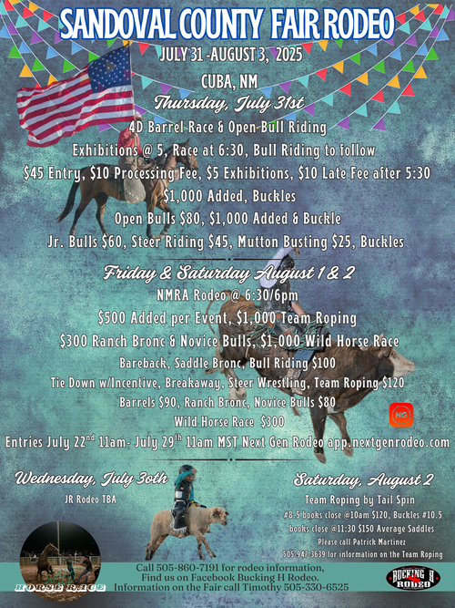 SCHEDULE — New Mexico Rodeo Association