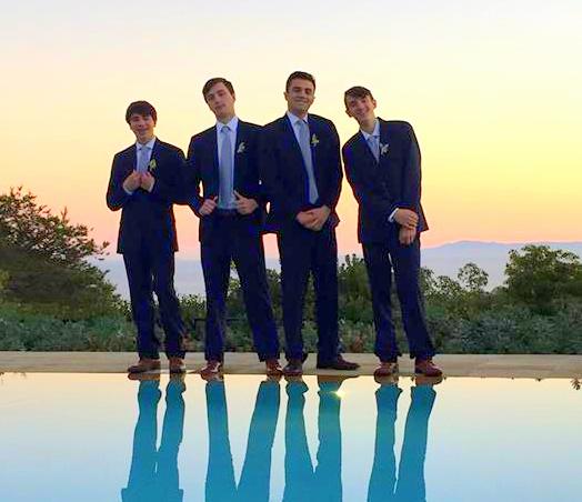 Four of the groomsmen were my sons!