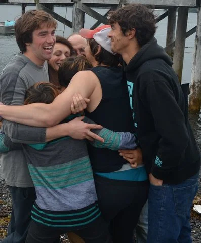 Family--us all hugging on beach.jpg