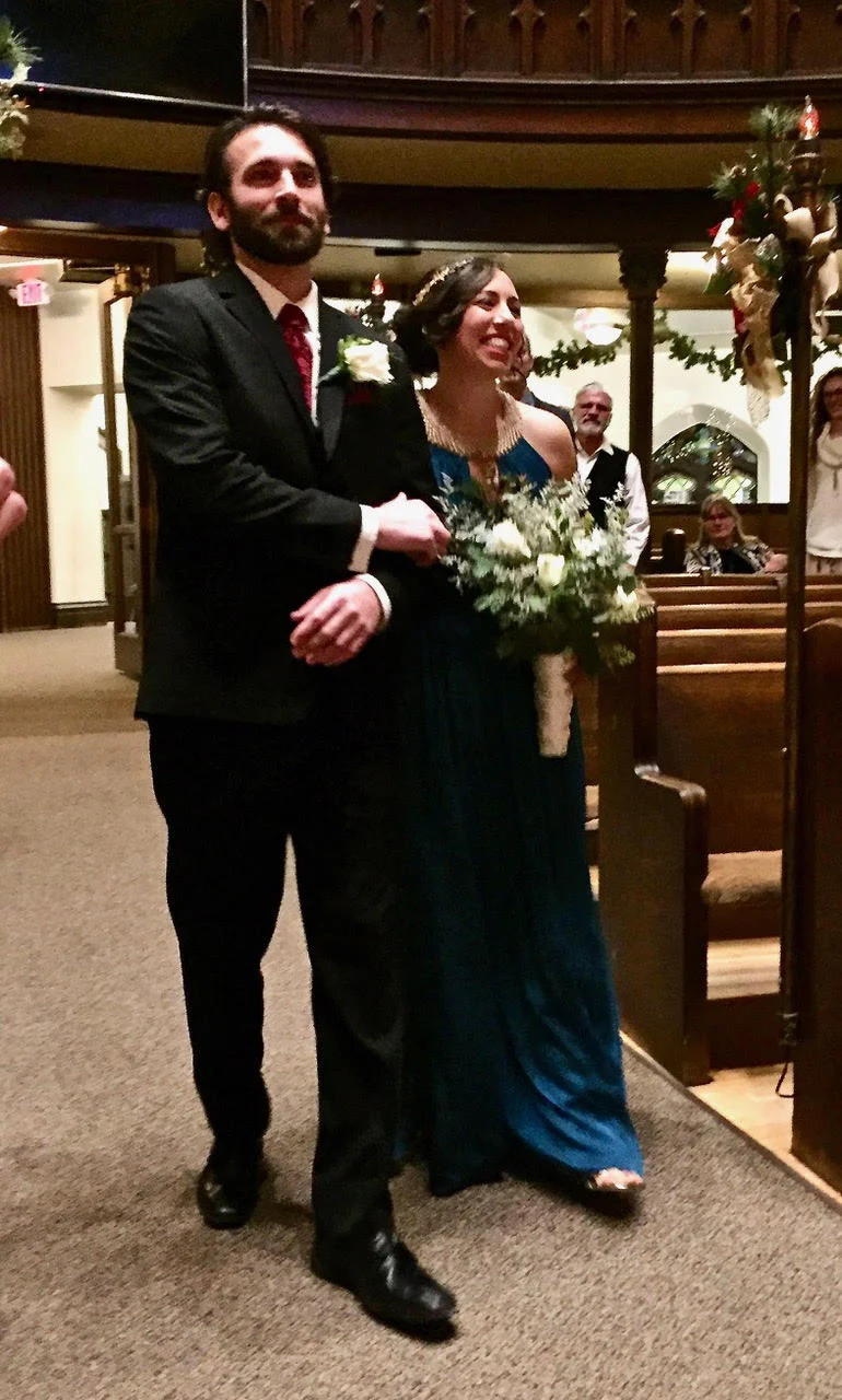 Naphtali and Aaron down the aisle.jpg