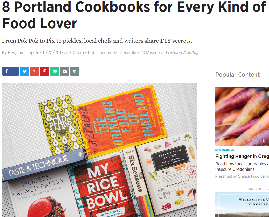 Modern French Pastry in Portland Monthly