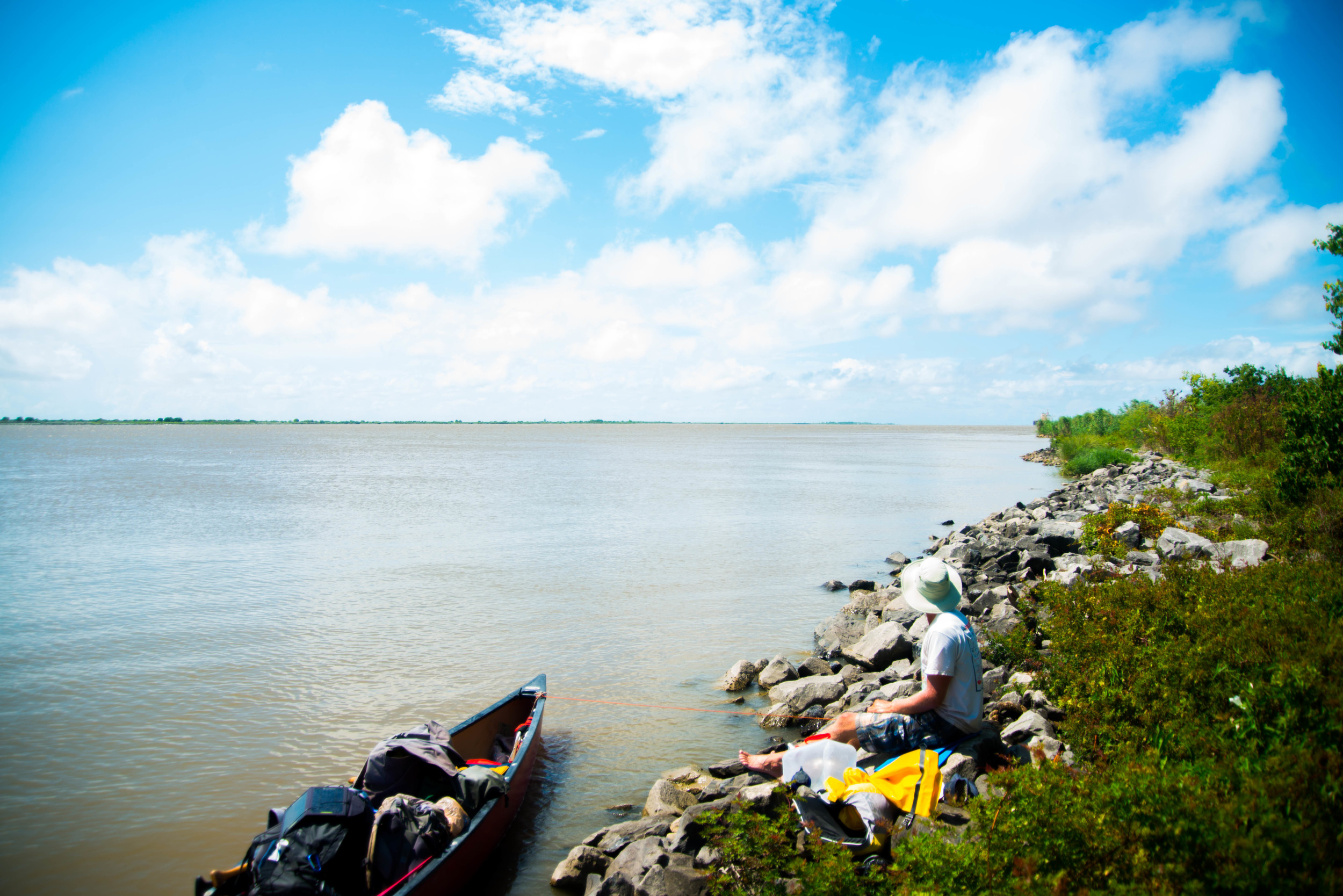  At its end, the Mississippi was massively wide, hilariously murky, deceptively deep and just as rewarding as we thought it would be all those many, long miles ago. A life changing experience if there ever was. 