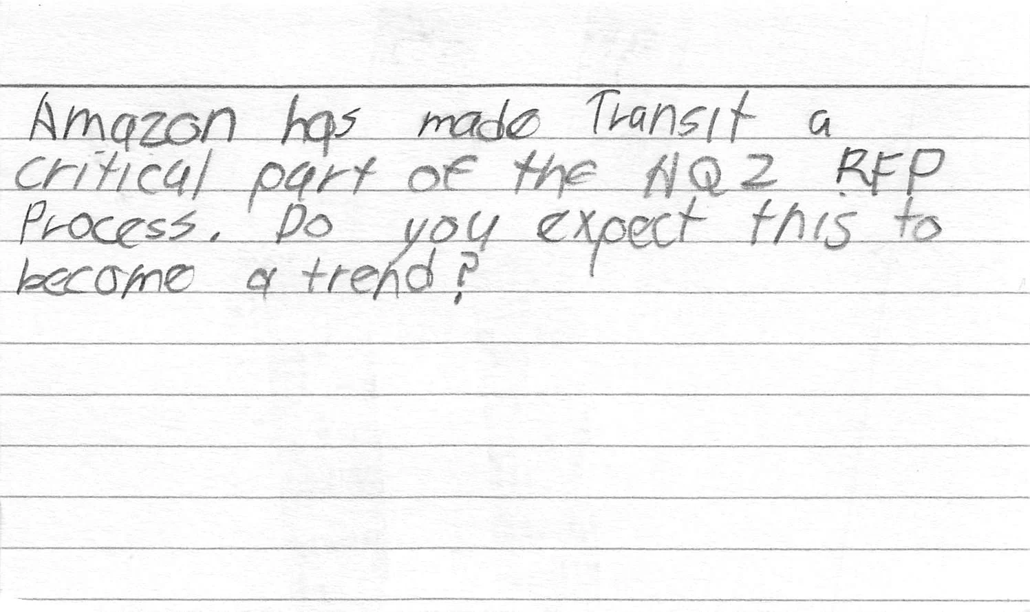 #AskNicholas: Transit and the Amazon HQ2 RFP