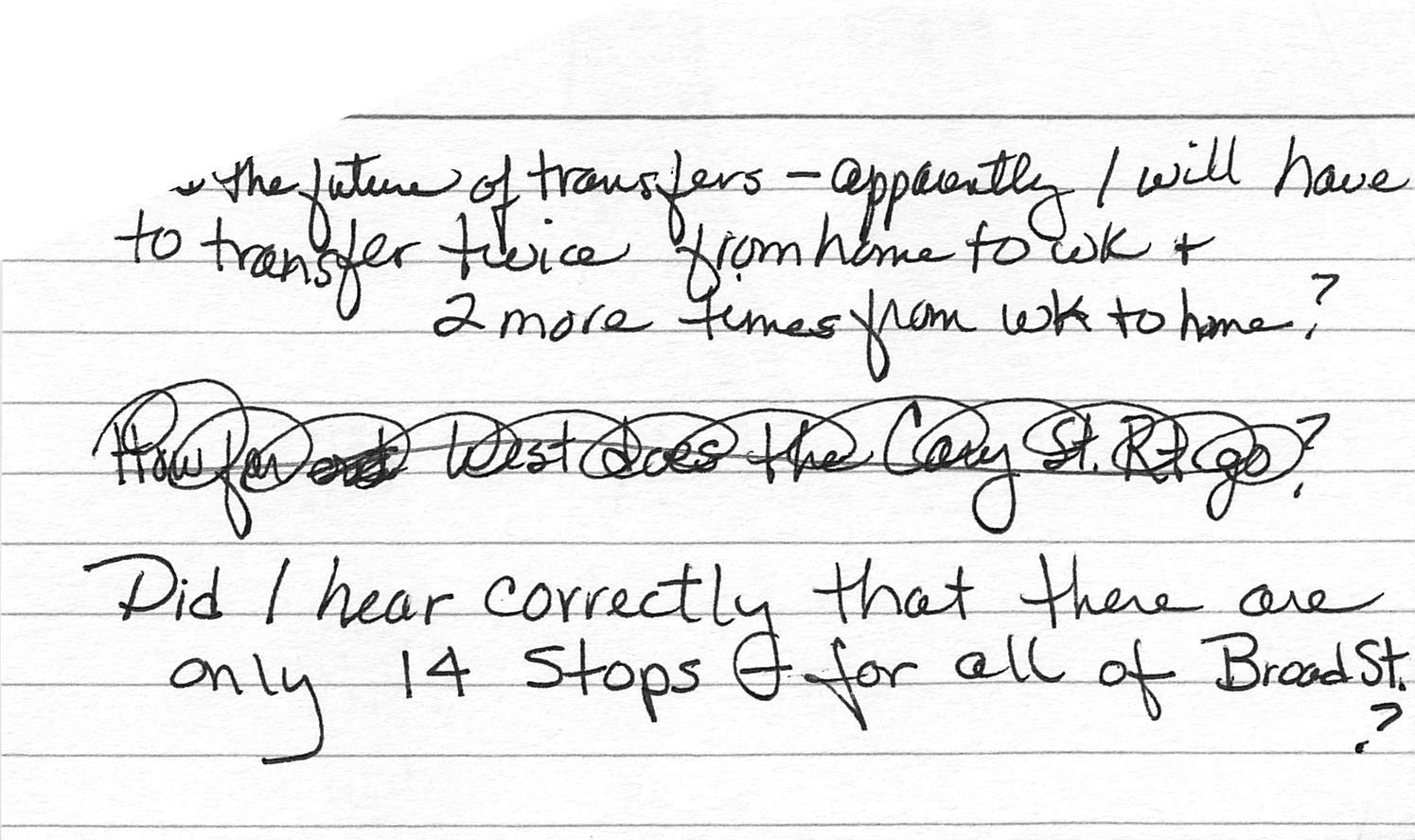 #AskNicholas: Only 14 stops?