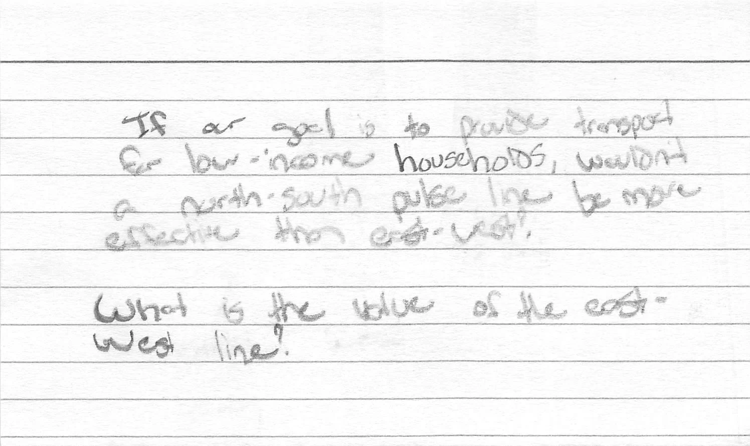 #AskNicholas: A north-south line?