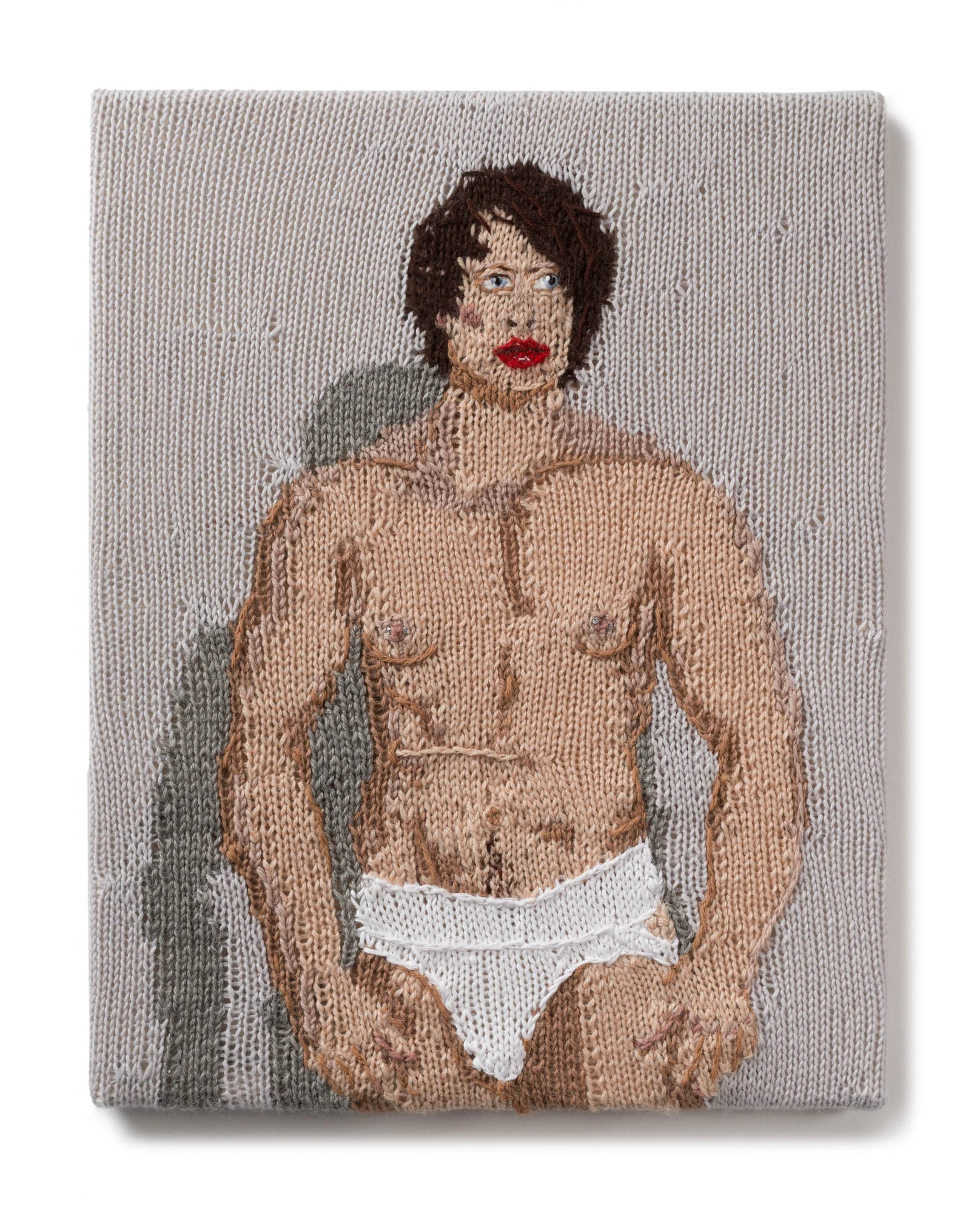 Kate Just, Feminist Fan #26 (Heather Cassils and Robin Black, Advertisement: Homage to Benglis, 2011), 2016
