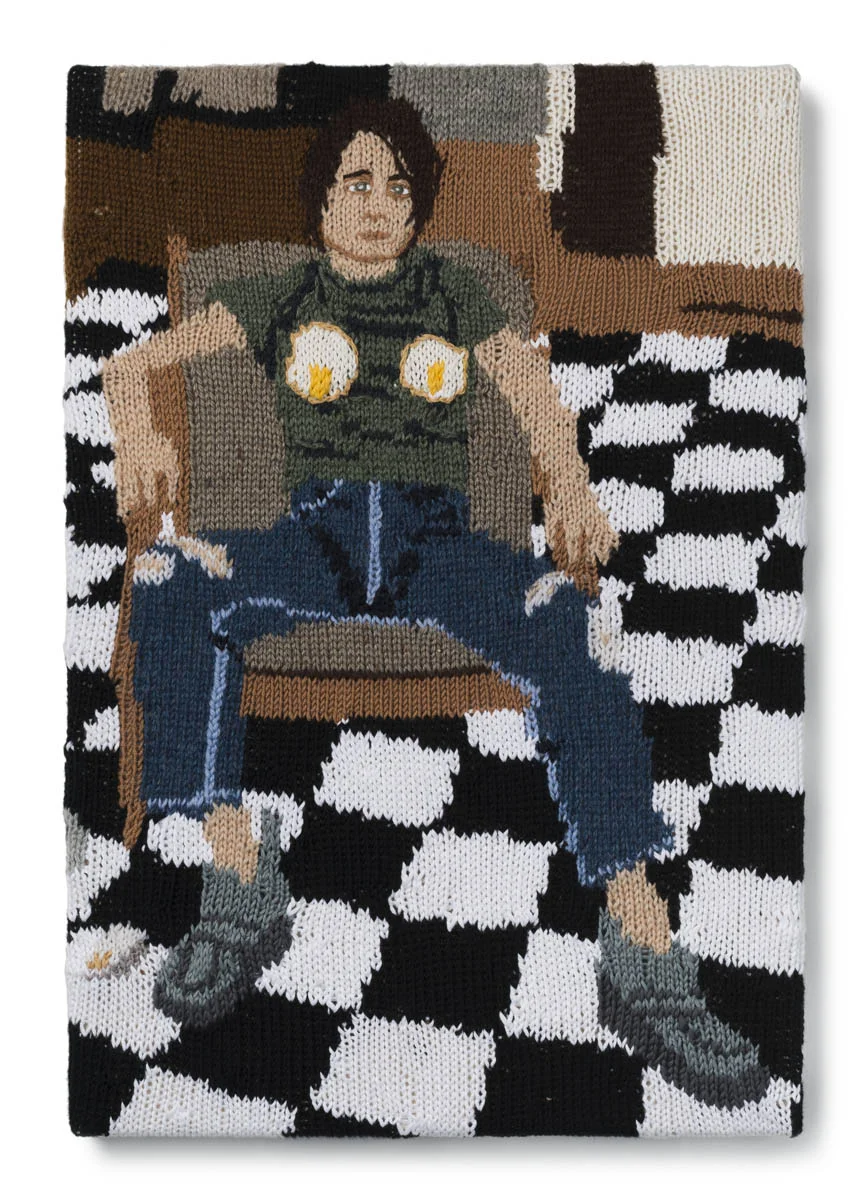 Kate Just, Feminist Fan #9 (Sarah Lucas, Self Portrait with Fried Eggs, 1996), Version 2, 2015
