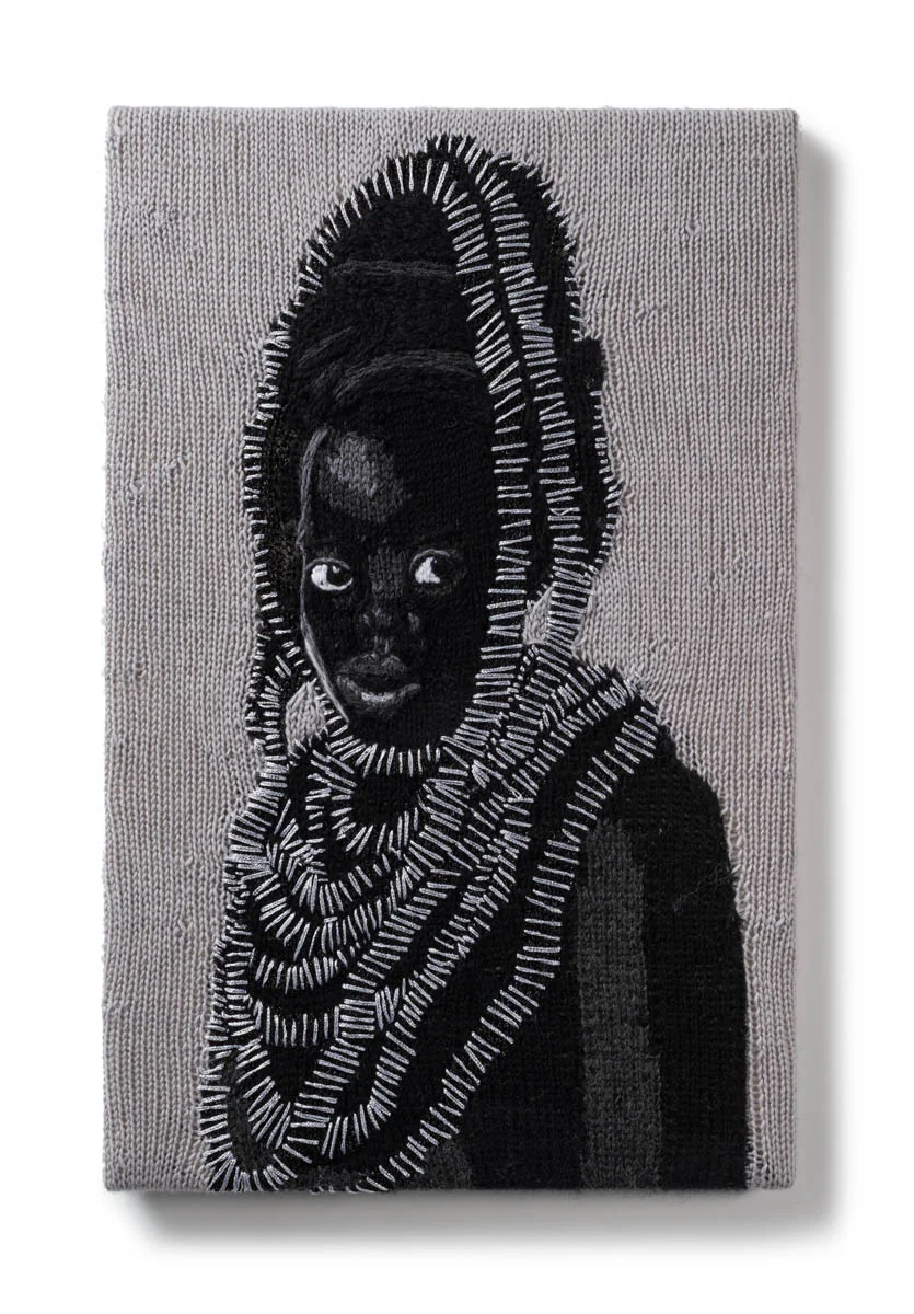 Kate Just, Feminist Fan #37 (Zanele Muholi, Somnyama Ngonyama Series: Zinathi I, Johannesburg. 2015), 2017