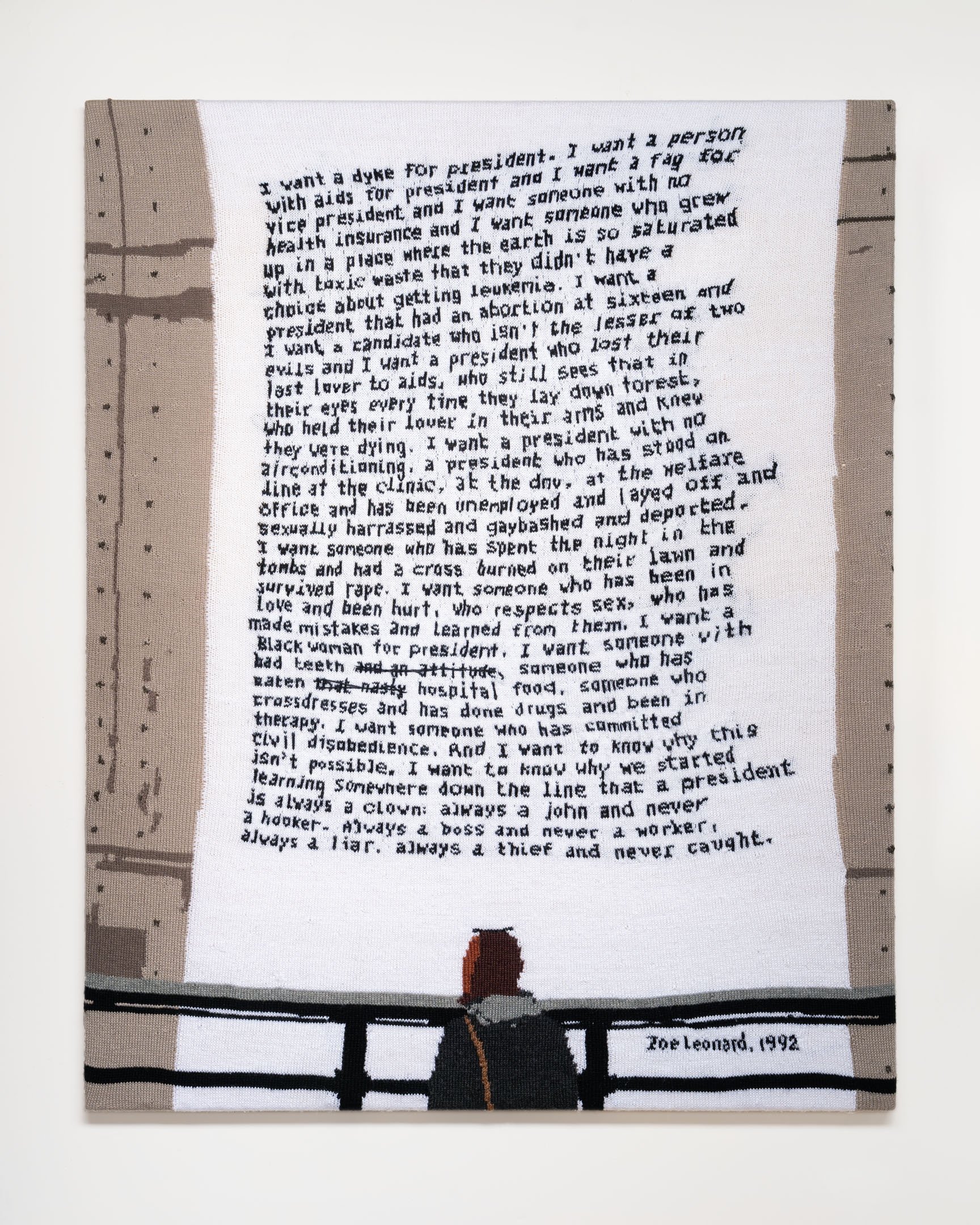 I WANT A PRESIDENT (HOMAGE TO ZOE LEONARD)