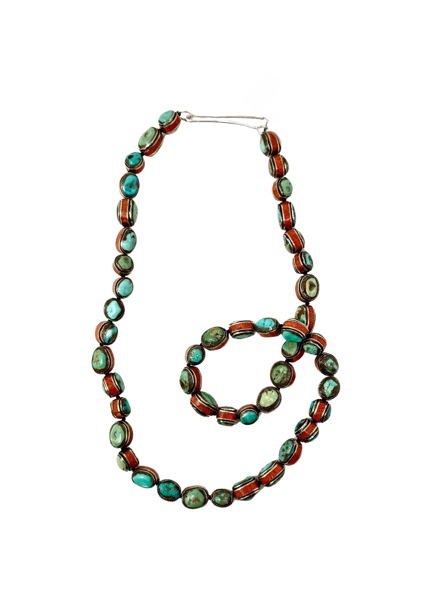 Turquoise Coral Tibetan Siler .PNG