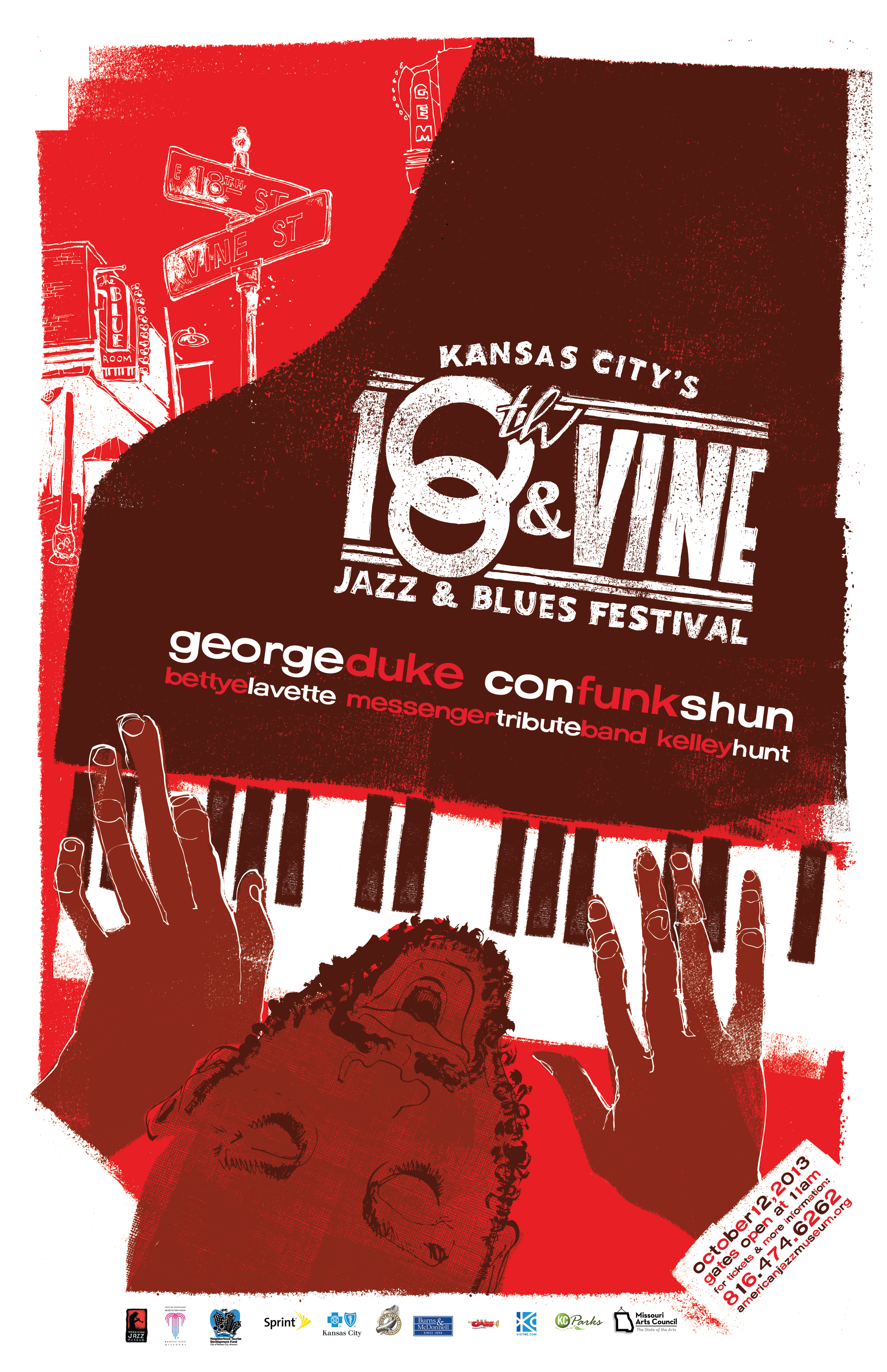 2013 18TH & VINE JAZZ & BLUES FEST POSTER