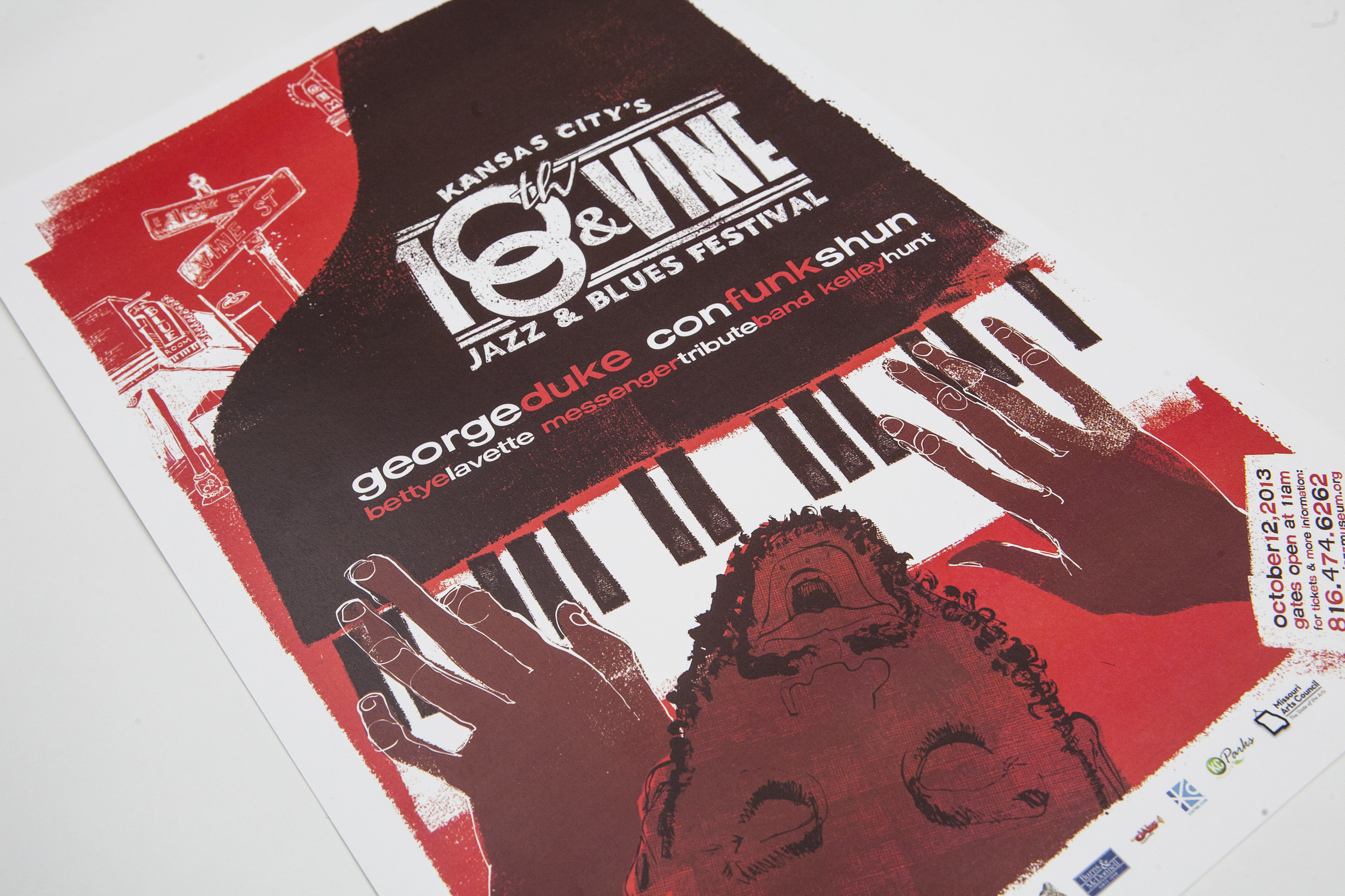 2013 18th & Vine Jazz & Blues Fest Poster