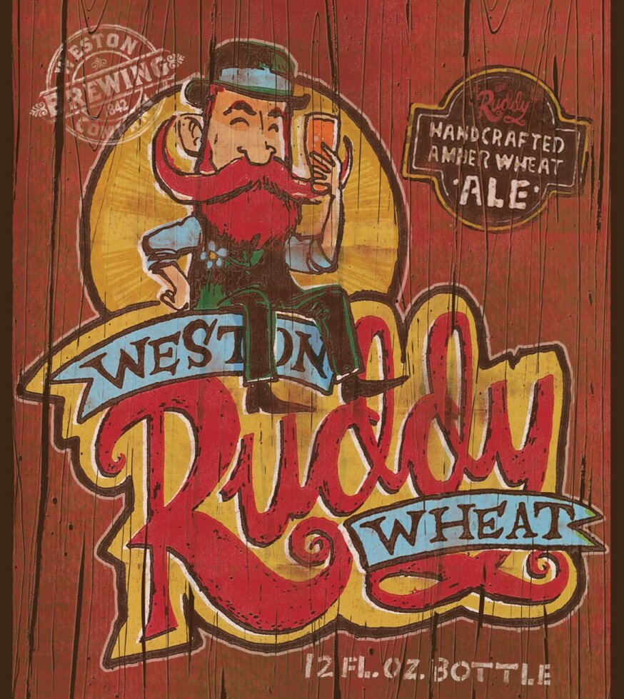 Weston Ruddy Wheat Ale Label