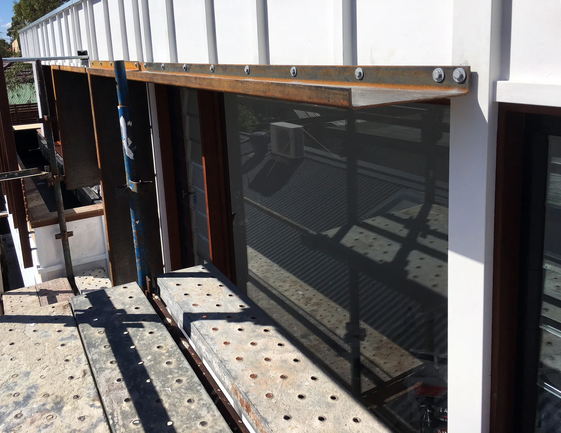 corten steel folded pan