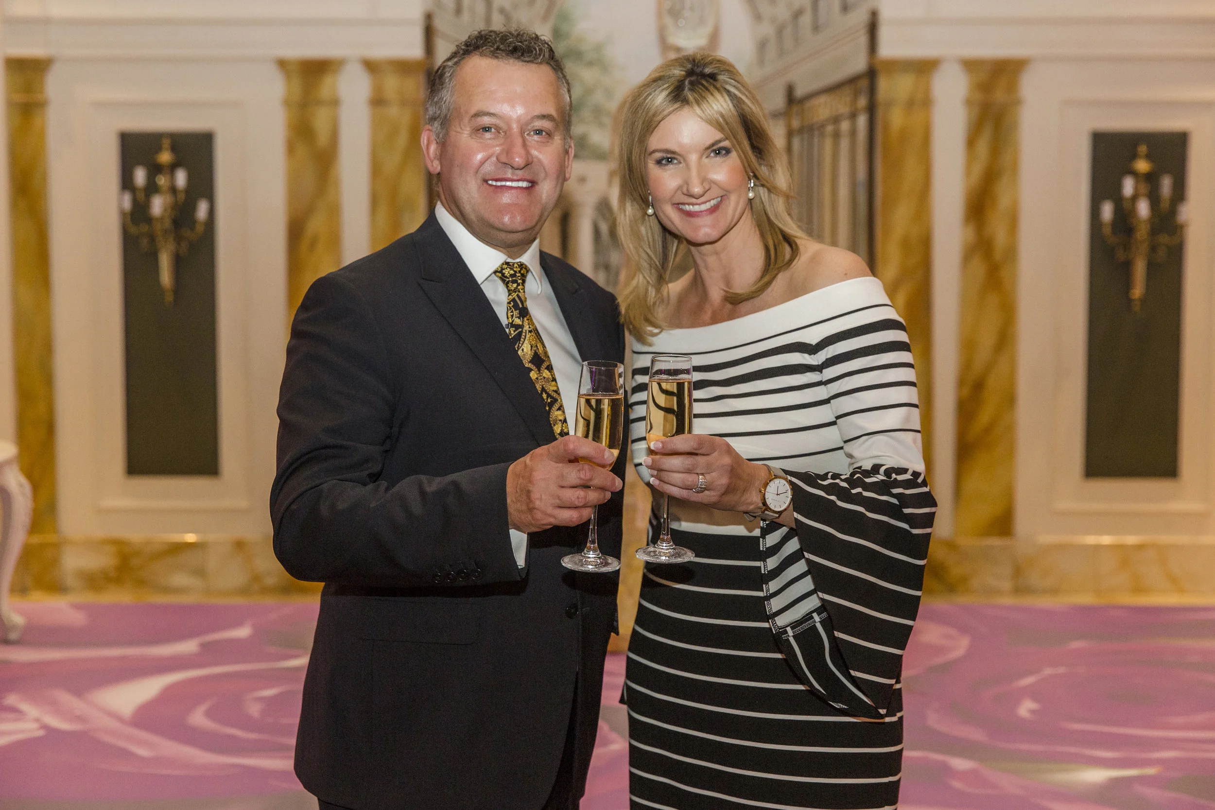 Paul Burrell with planner and stylist Alysia Bridger.
