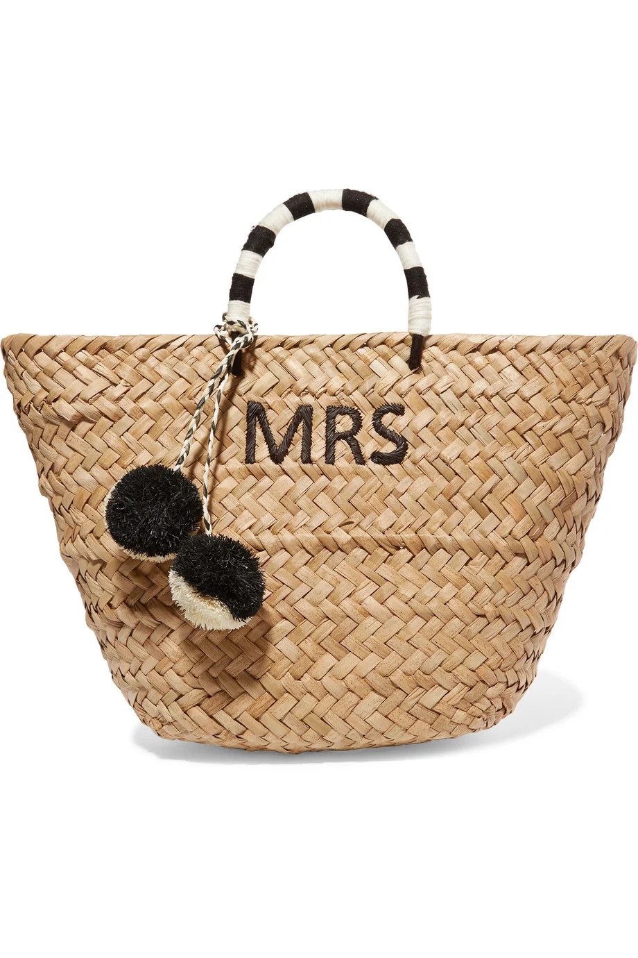 MRS woven straw tote