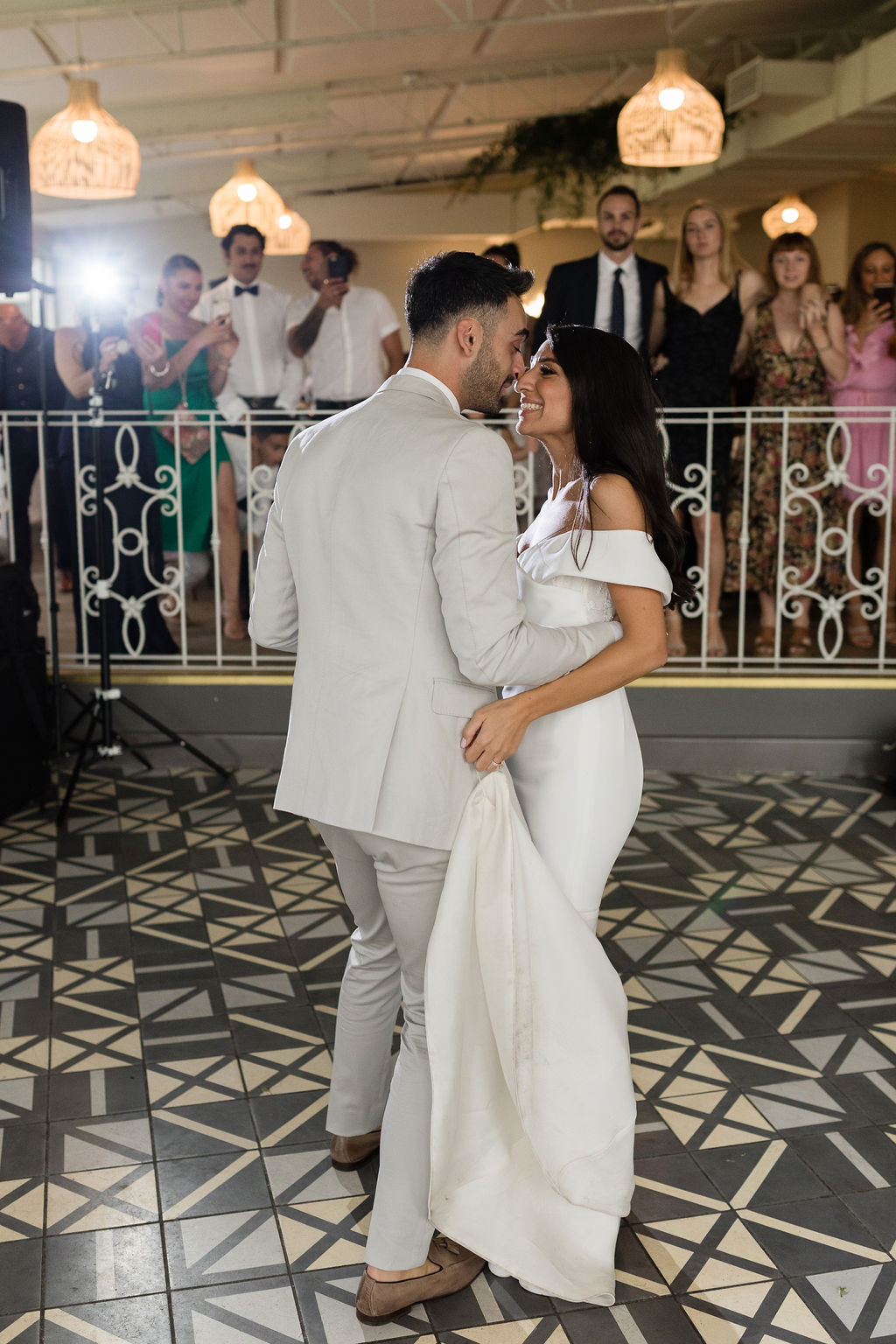 Stef and Alfie had their first dance to Jack Johnson’s song Better Together.