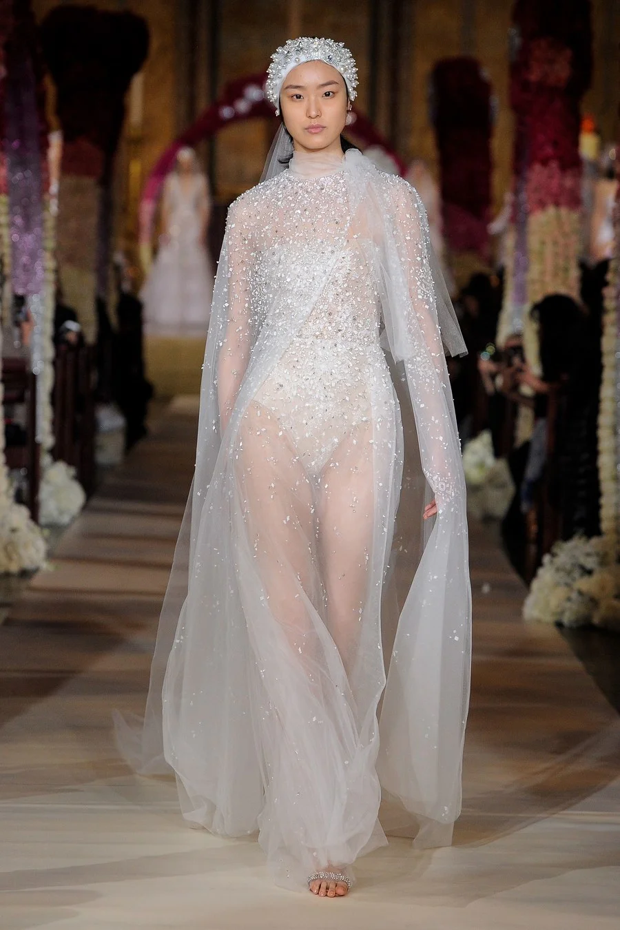 Reem Acra NY Spring 2020 ..are veils back?