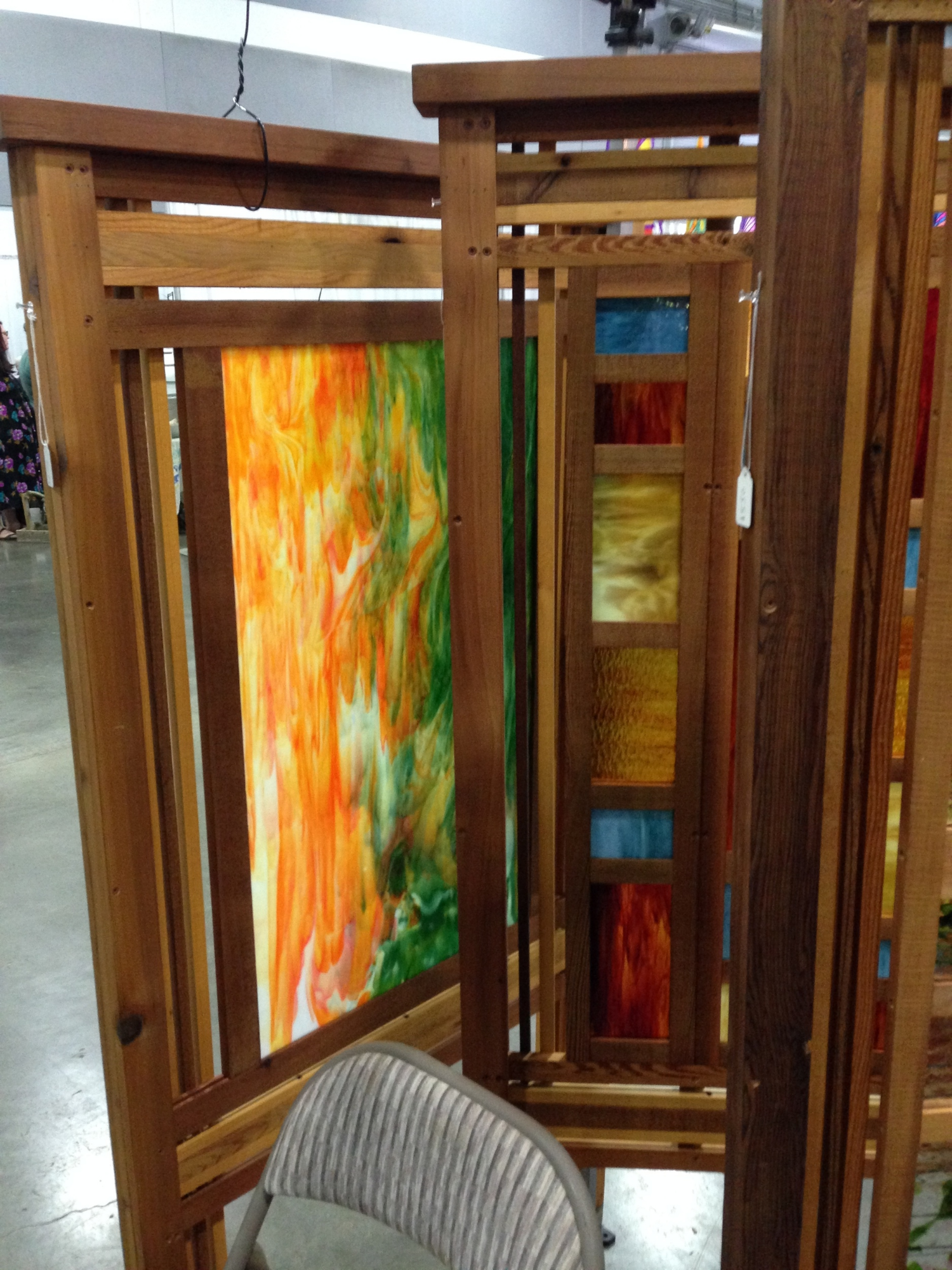 Garden Art by James screens at the HPSO Hortlandia sale 2016. The screen on the left would become the backbone of our vignette story today, but none of us knew it at the time.