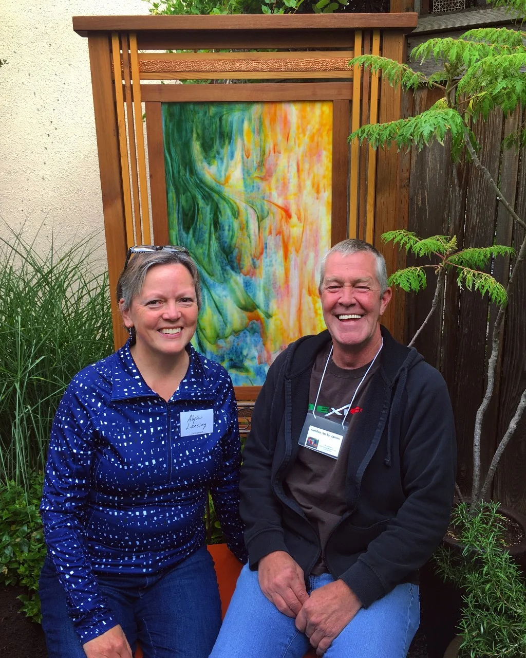 James Merrigan and I, photo by my daughter Emily.