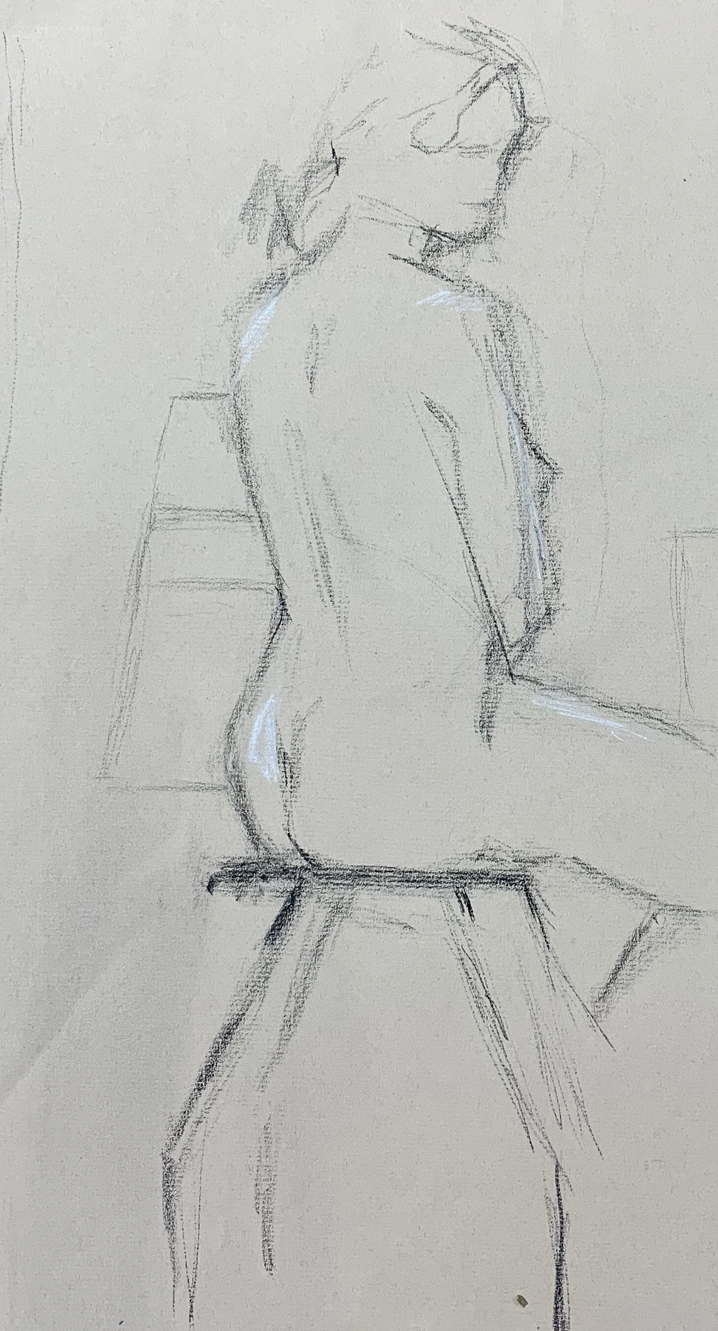 The Model, seated