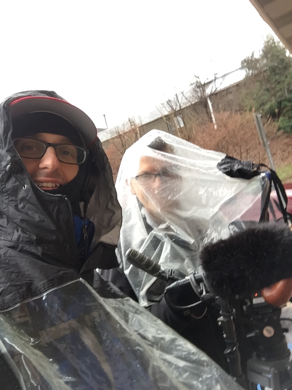 Lending some rain protection to our cam op